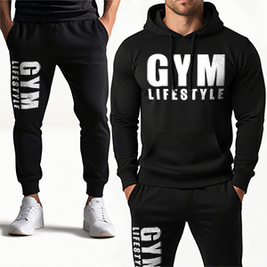 Gym lifestyle melegítő szett - fekete 